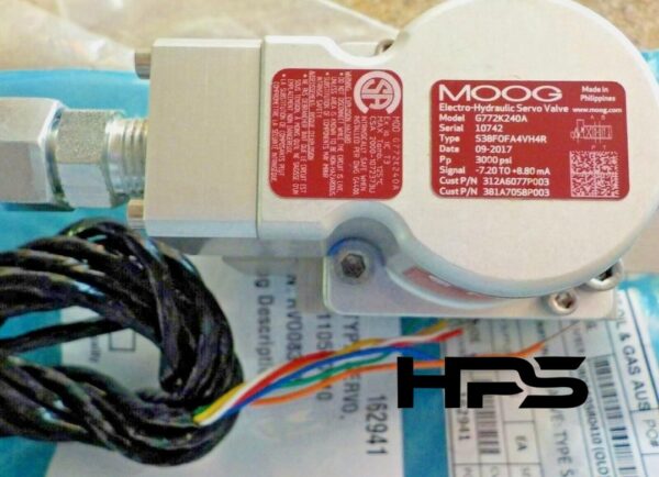 سروو ولو الکتروهیدرولیک موگ مدل Moog G772K240A
